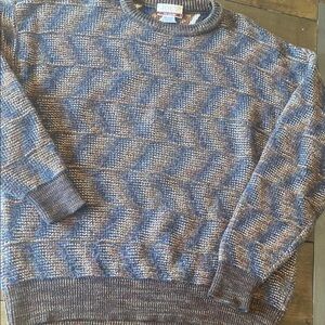 Joes casual Joseph A Bank wool blend crew neck sweater grandpa core vintage xL